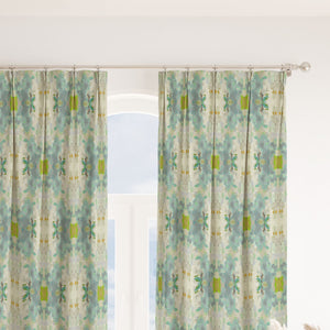Coral Bay Green Curtain Panel