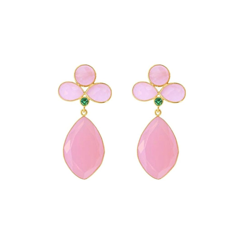 Pieces x Laura Park, The Napa Earrings - Pink