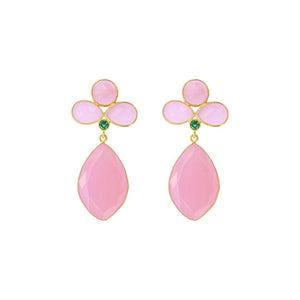 Pieces x Laura Park, The Napa Earrings - Pink