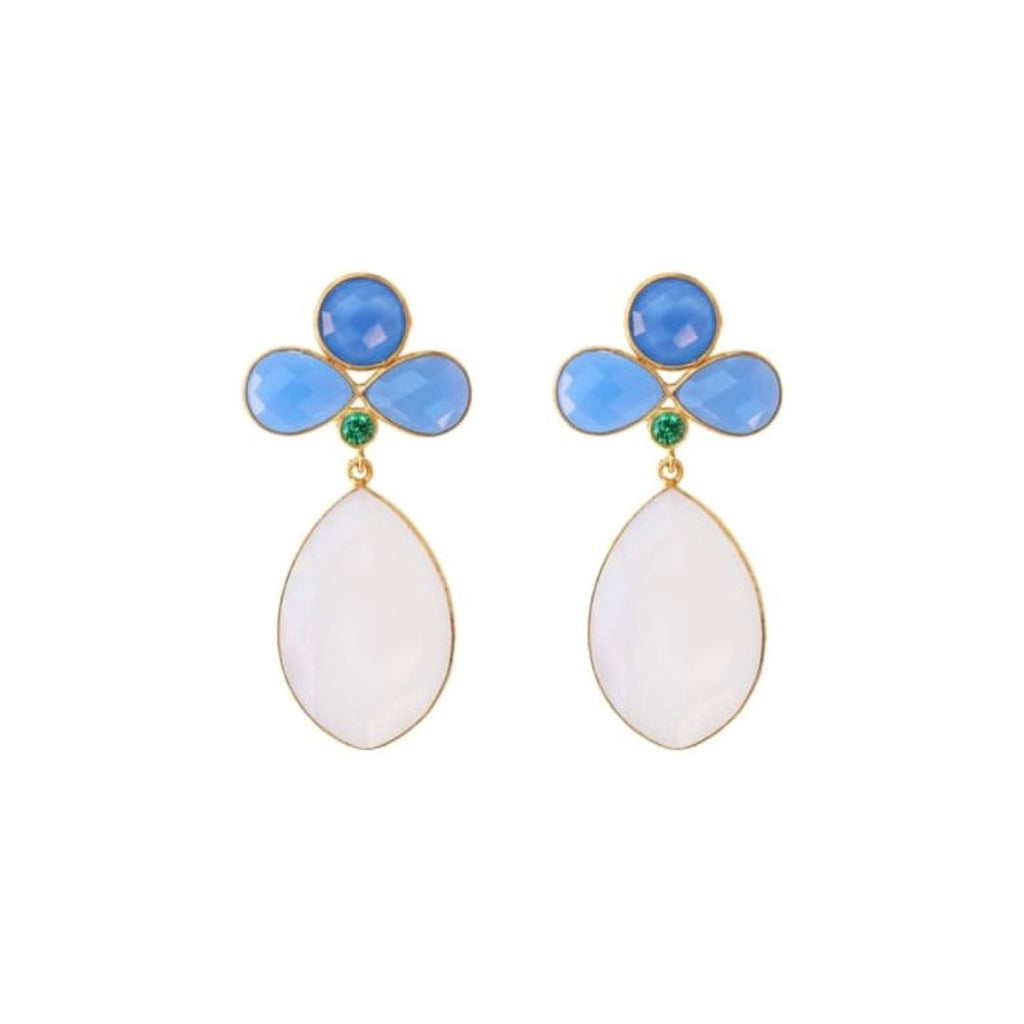 Pieces x Laura Park, The Napa Earrings - White