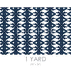 Palm Navy Fabric by the Yard