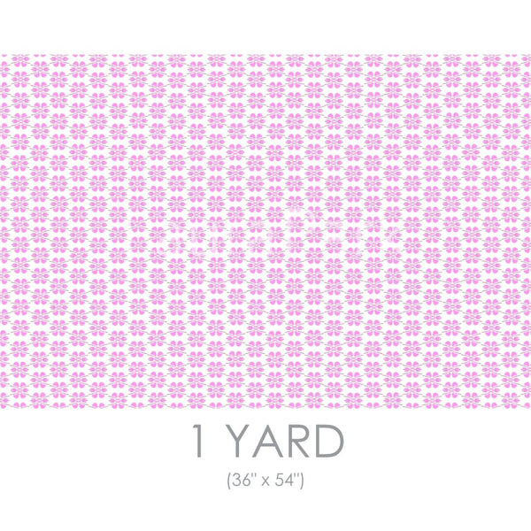 Clover Pink Fabric by the Yard