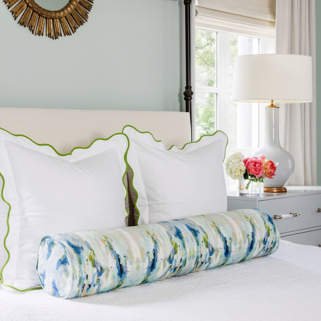 Wintergreen Round Bolster Pillow Laura Park