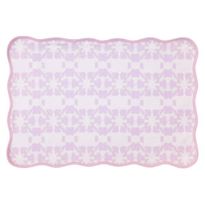 Mosaic Lavender Scalloped Placemats