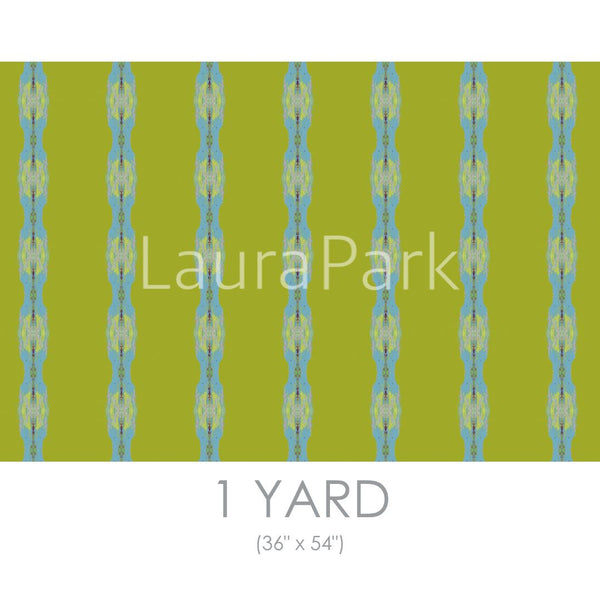 Provence Chartreuse Stripe Fabric by the Yard