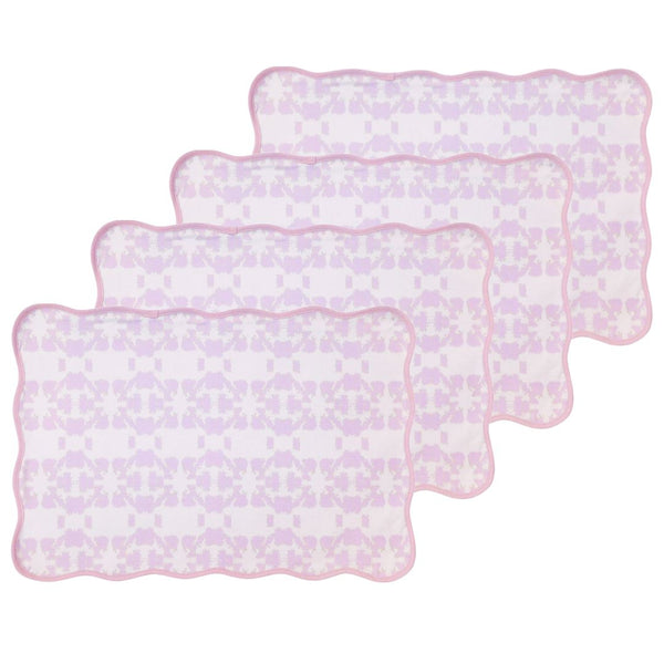 Mosaic Lavender Scalloped Placemats