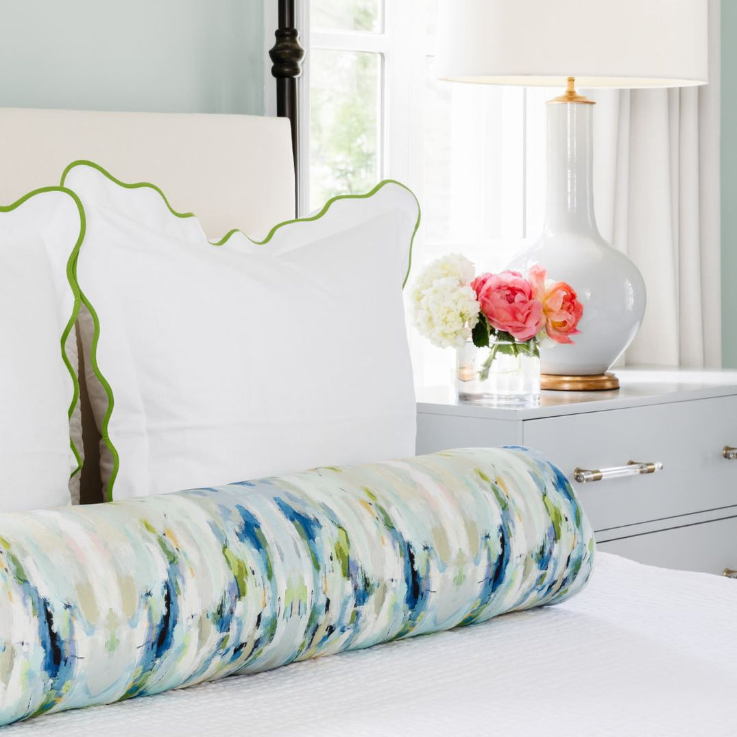 Wintergreen Round Bolster Pillow Laura Park