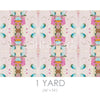 Monet's Garden Pink Fabric by the Yard
