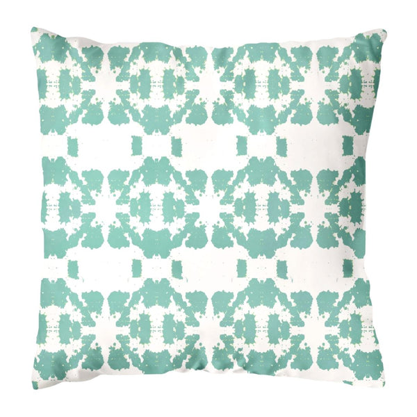 Mosaic Turquoise 22x22 Outdoor Pillow