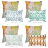 Coral Bay Orange 22x22 Pillow