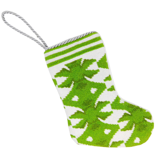 Palm Green Bauble Stocking