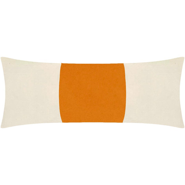 Orange 14x36 Velvet Panel Pillow