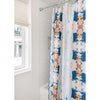 Monet's Garden Navy Scalloped Shower Curtain