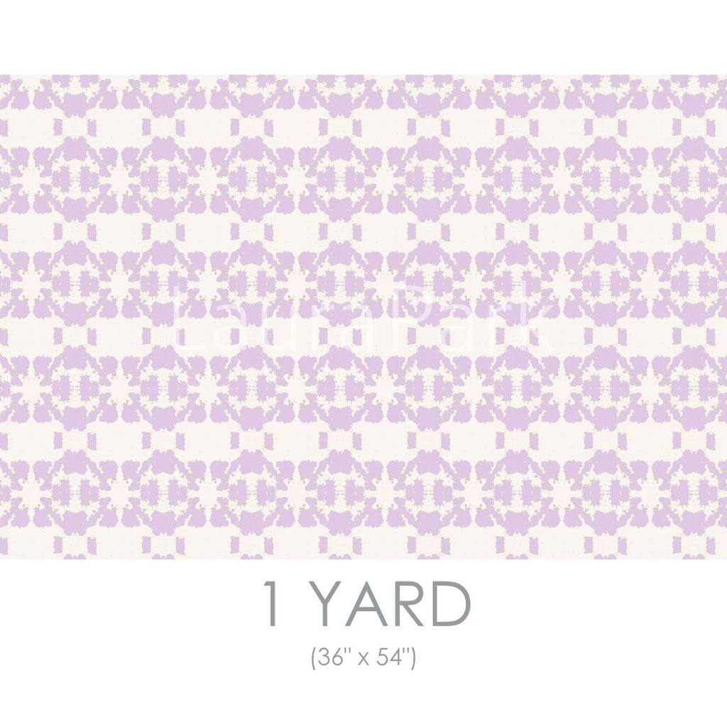 Mosaic Lavender Fabric by the Yard