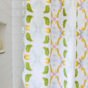 Dogwood Scalloped Shower Curtain