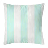 Versailles Stripe Aqua 22x22 Outdoor Pillow
