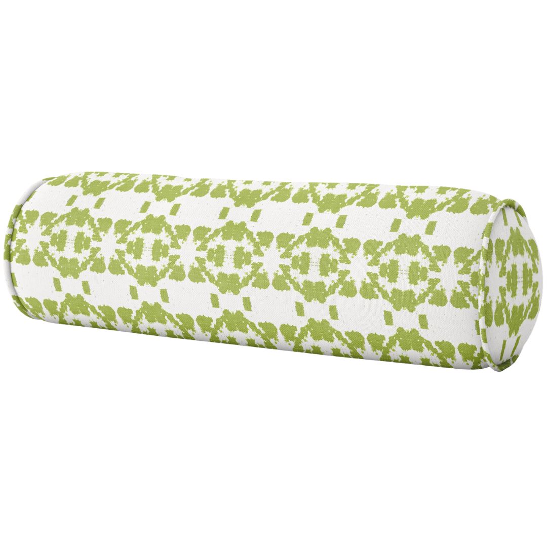 Mosaic Green Round Bolster Pillow Laura Park