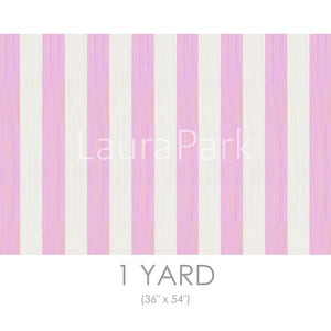 Versailles Stripe Pink Fabric by the Yard