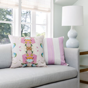 Versailles Stripe Pink 26x26 Pillow