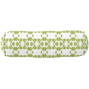 Mosaic Green Round Bolster Pillow