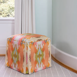 The Cameron Custom Skirted Ottoman