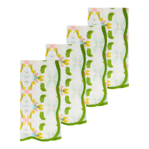 Dogwood Scalloped Dinner Napkins