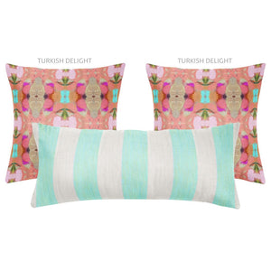 Versailles Stripe Aqua 14x36 Pillow