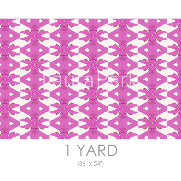 Palm Pink Fabric by the Yard