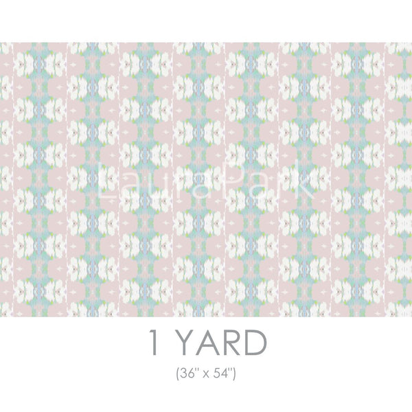 Butterfly Garden Blush Fabric by the Yard