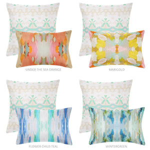 Parisian Aqua 22x22 Pillow