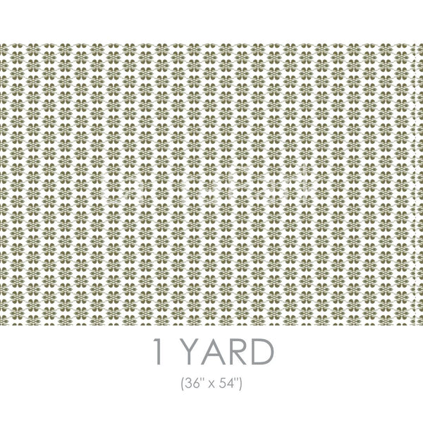 Clover Olive Fabric by the Yard