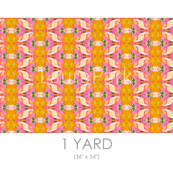 Flower Child Marigold Fabric by the Yard