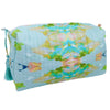 Stained Glass Blue Large Cosmetic Bag