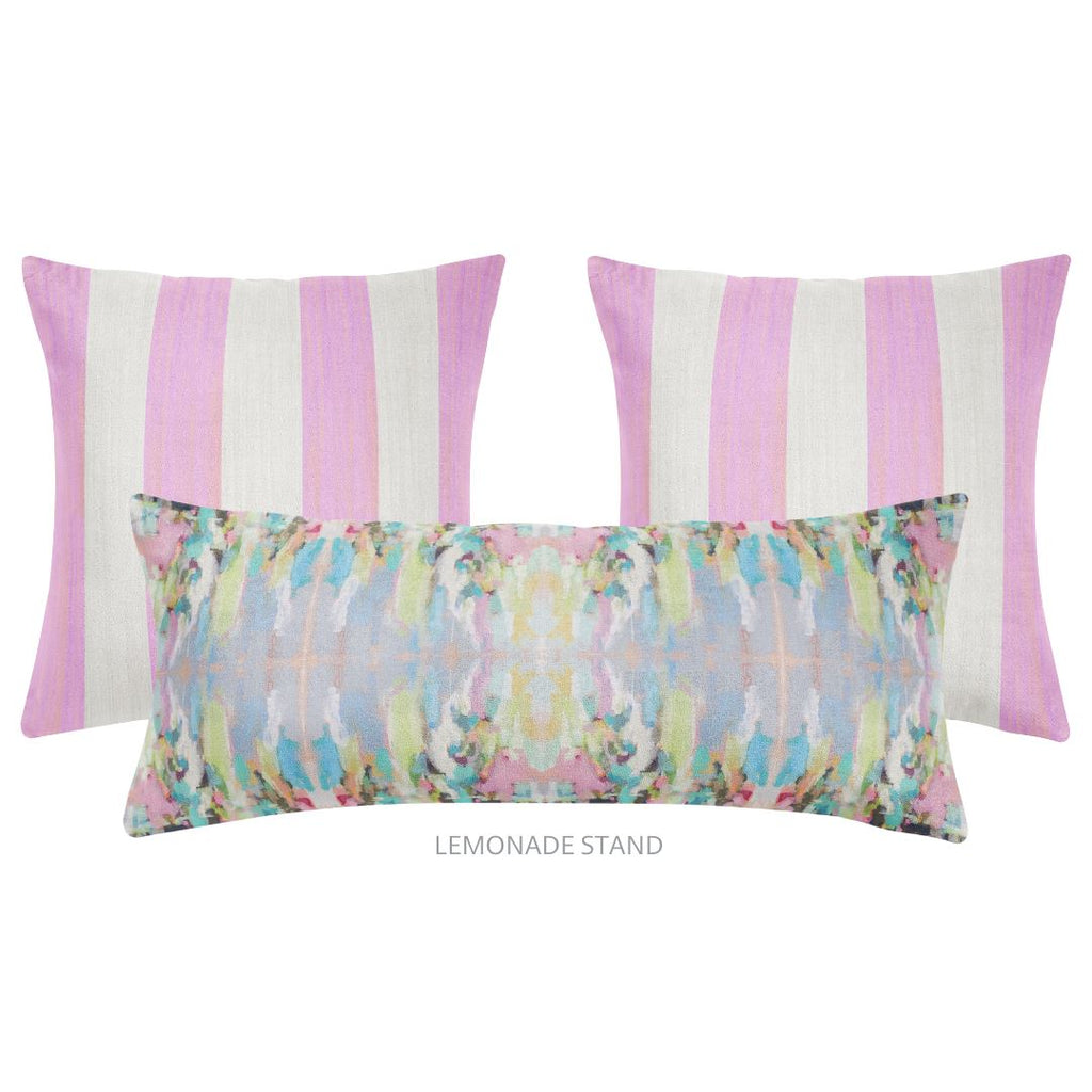 Versailles Stripe Pink 26x26 Pillow