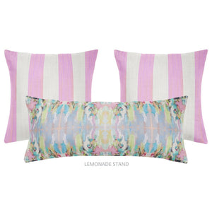 Versailles Stripe Pink 26x26 Pillow