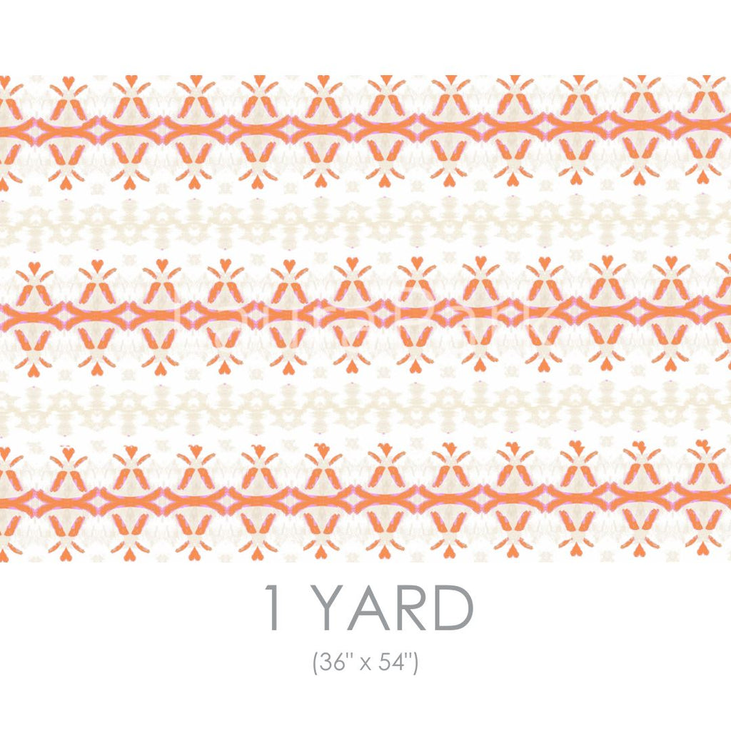 Parisian Orange Fabric by the Yard