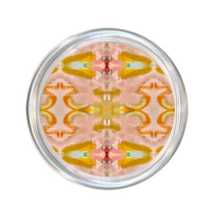 Sundance Orange Large Glass Coaster