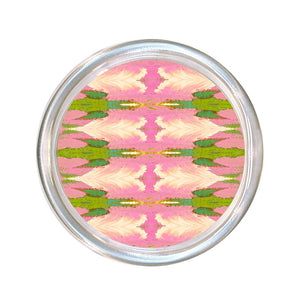 Cabana Pink Large Glass Coaster