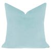 Spa Blue 22x22 Solid Velvet Pillow