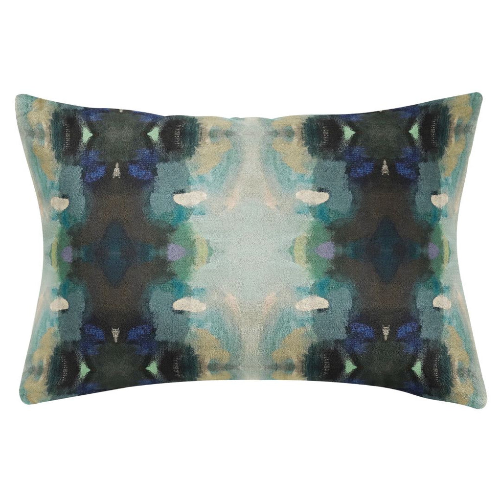 Orchid Blossom Navy 14x20 Pillow