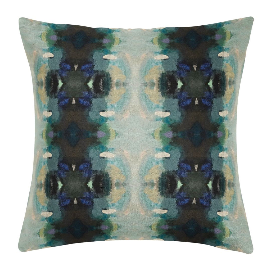 Orchid Blossom Navy 22x22 Pillow