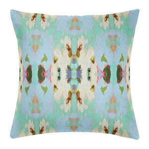 Summer Garden Light Blue 22x22 Pillow