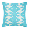 Palm Blue 22x22 Pillow