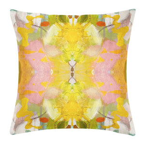 Jardin Yellow 22x22 Pillow