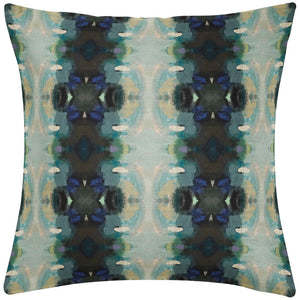 Orchid Blossom Navy 26x26 Pillow