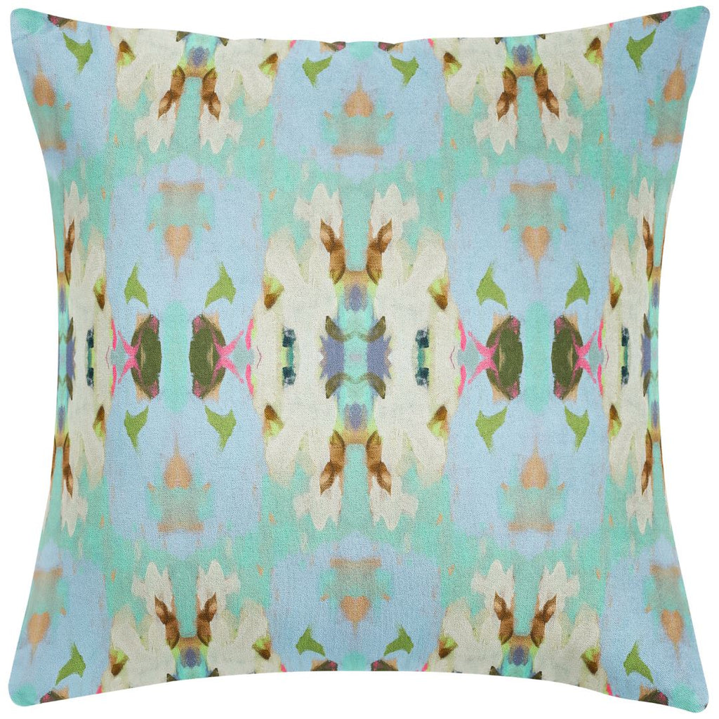 Summer Garden Light Blue 26x26 Pillow