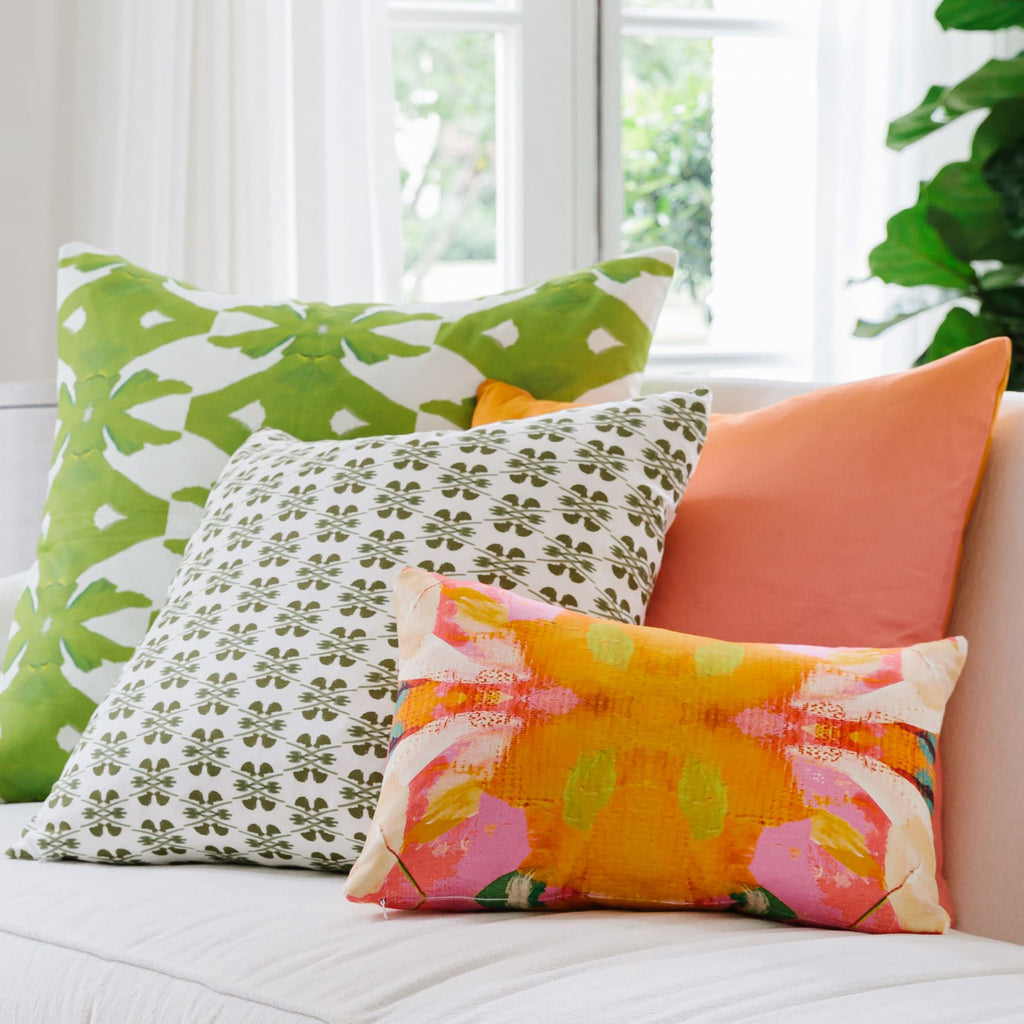 Palm Green 22x22 Pillow
