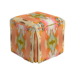 The Cameron Custom Skirted Ottoman