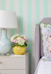 Versailles Stripe Aqua Wallpaper