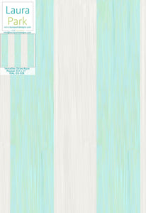 Versailles Stripe Aqua Wallpaper